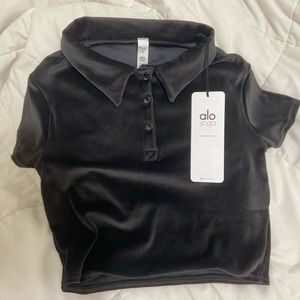 ALO YOGA Velour Choice Polo